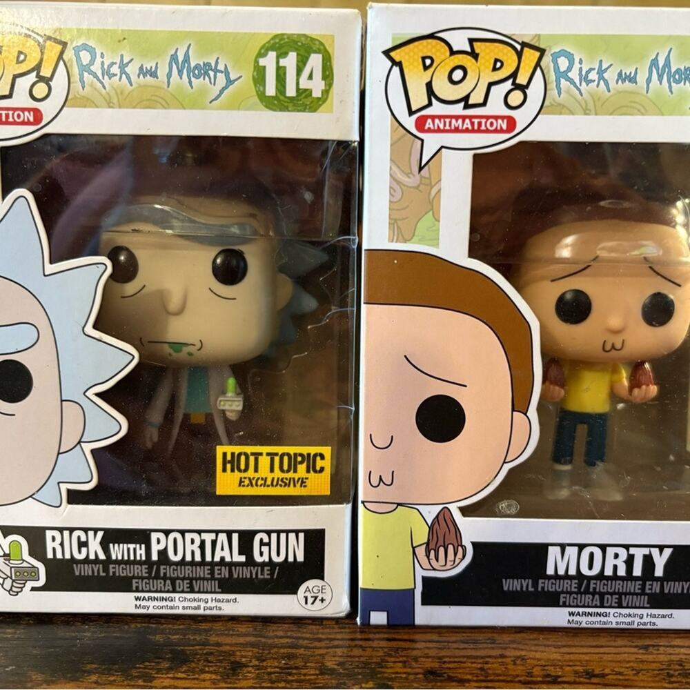 Funko Pop! Rick & Morty Lot – Rick (#114) & Morty (#113) – NEW / Never Opened